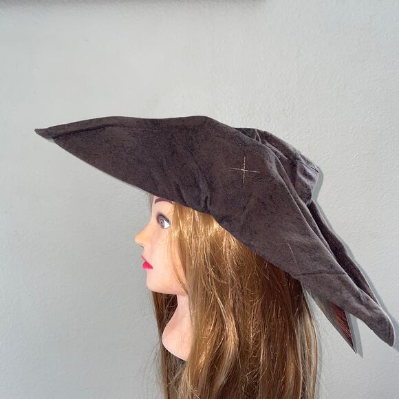 CHILDS PIRATE JACK SPARROW TRICORN HAT HALLOWEEN COSTUME DG18780 - Picture 2 of 4